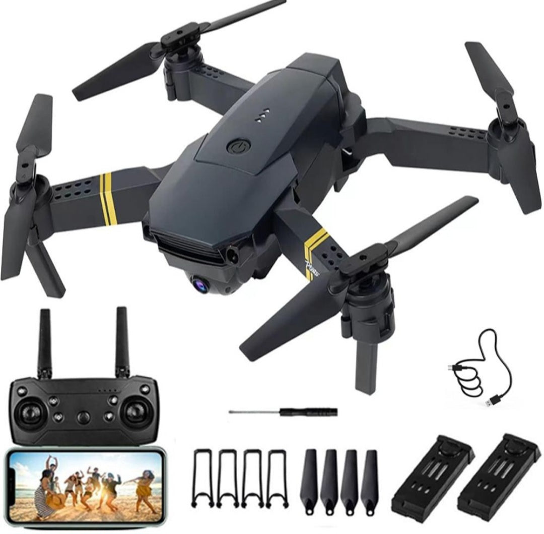 BezosMax Drones with 1080P HD Camera Foldable RC Quadcopter,2 Batteries