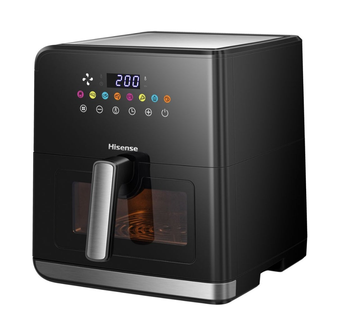 Hisense 8L Air Fryer with Digital Touch Control & Visible Cooking Window