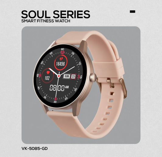 Volkano Smart Watch: Women & Men | Calling & Notifications | Soul Series - Rose Gold