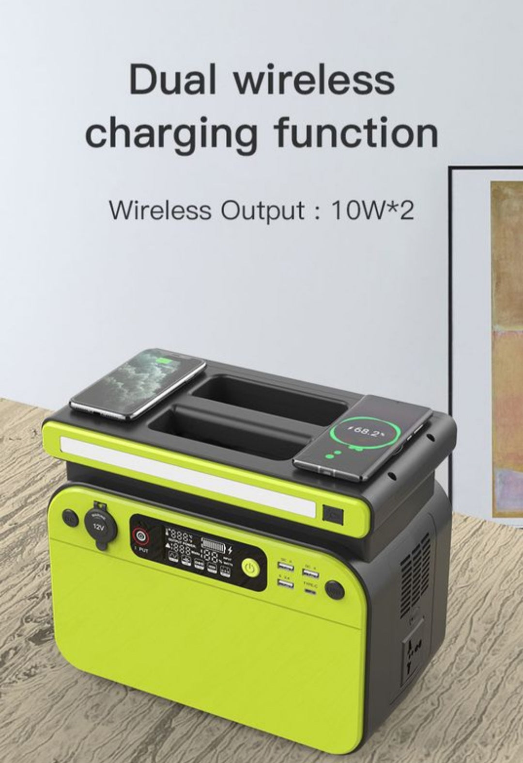 CTECHi GT500 500W 518Wh UPS Portable Power Station - Green