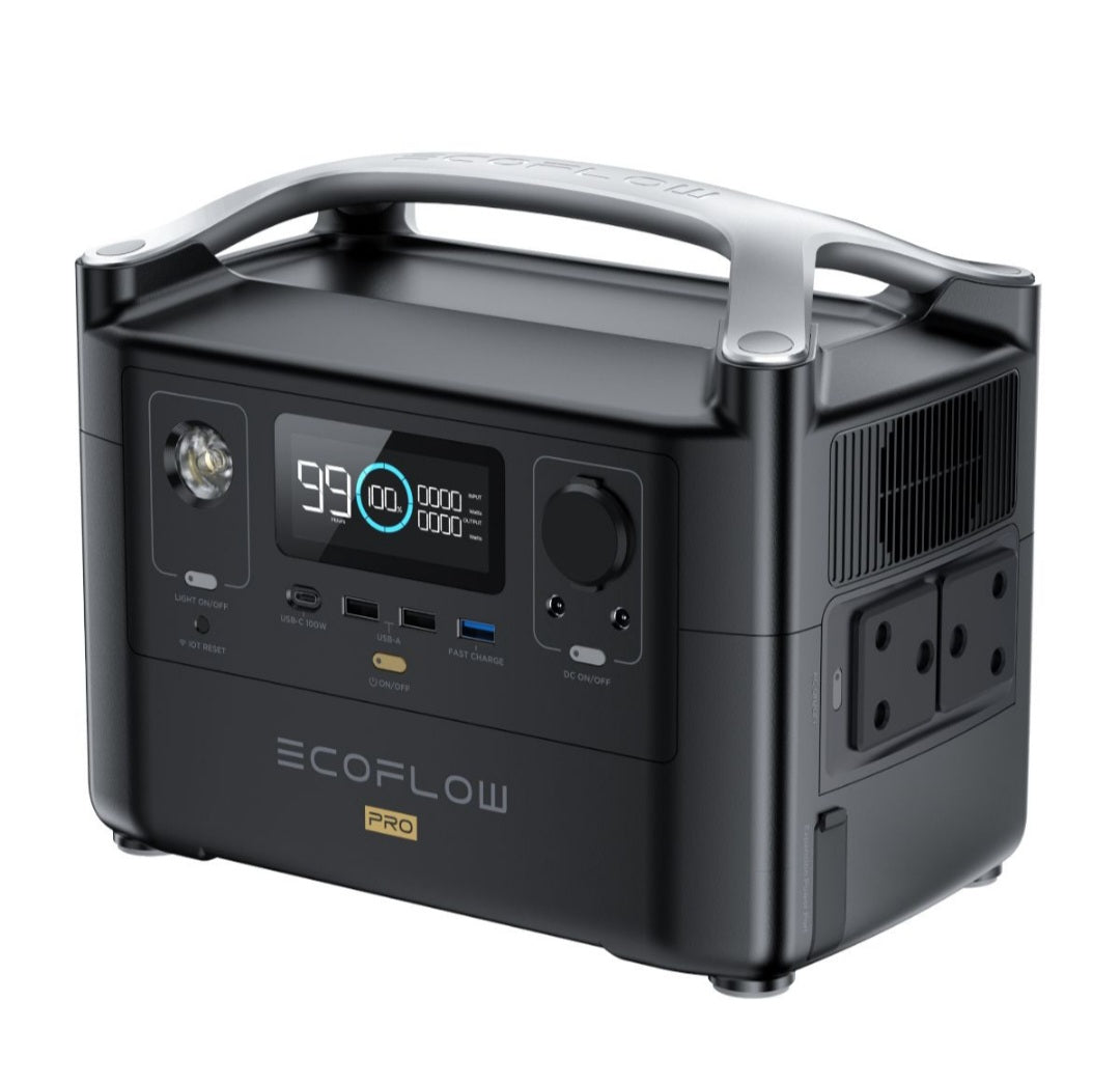 EcoFlow RIVER Pro 600W, 720Wh Portable Power Station- SA Plug Points