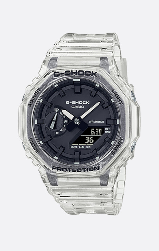 G-Shock Mens 200m Skeleton Standard - GA-2100SKE-7ADR