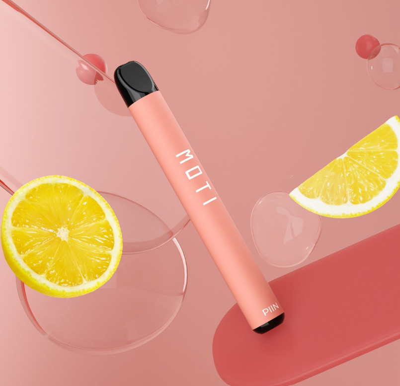 Moti Piin- Disposable Vaping Device - 600 Puffs - Nic 2% Pink Lemonade