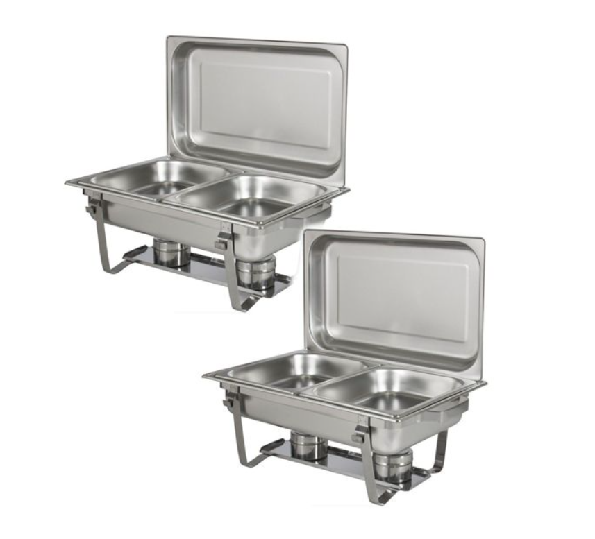 Stainless Steel Double Chafing Dish - Pack of 2