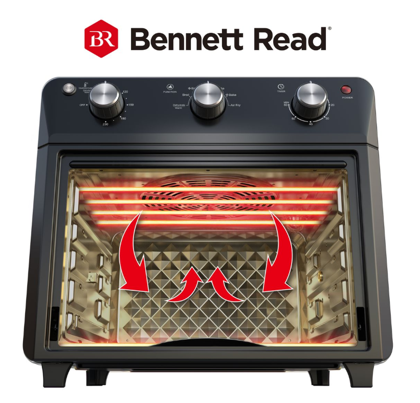 Bennett Read 25L Air Fryer Oven with Rotisserie Black