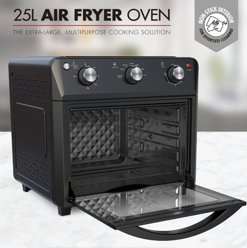 Bennett Read 25L Air Fryer Oven with Rotisserie Black