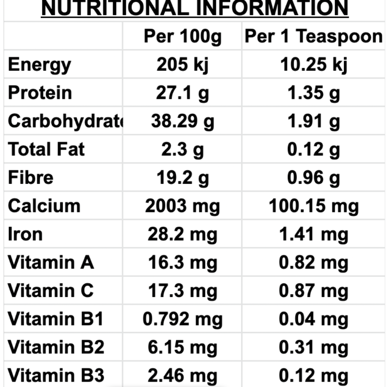 Moringa Leaf Powder - 100g