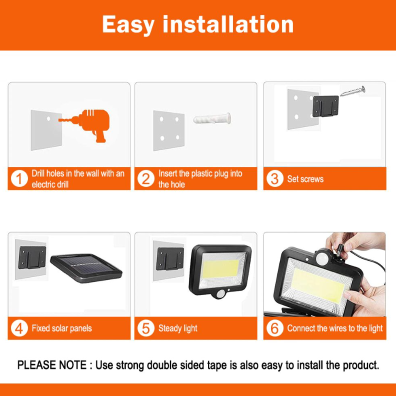 Redisson 2PACK Outdoor LED Solar Light with Motion Sensor