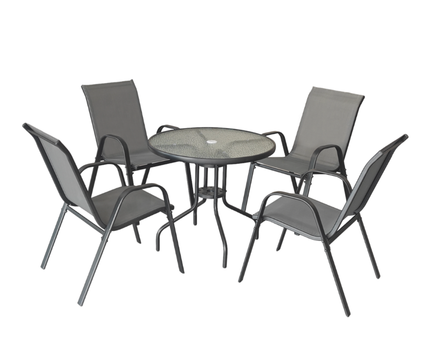 George & Mason - Steel Textilene Dining Set of 5