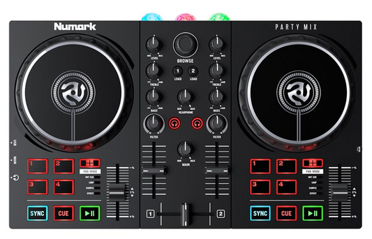 Numark 2 Channel USB DJ Controller with Built in Light Show