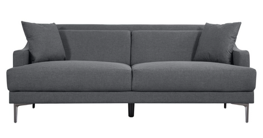 George & Mason - Anna 3 Seater Couch - Charcoal