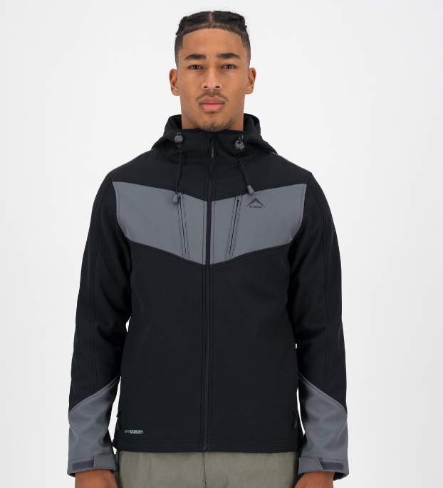 K-WAY MEN’S BENJI SOFTSHELL HOODIE