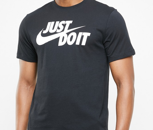 Just do it swoosh tee - black & white