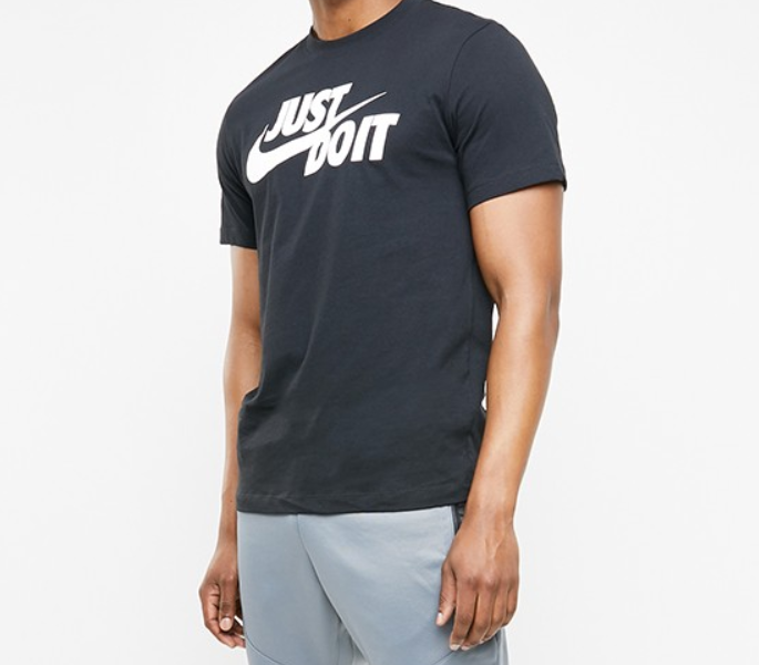 Just do it swoosh tee - black & white