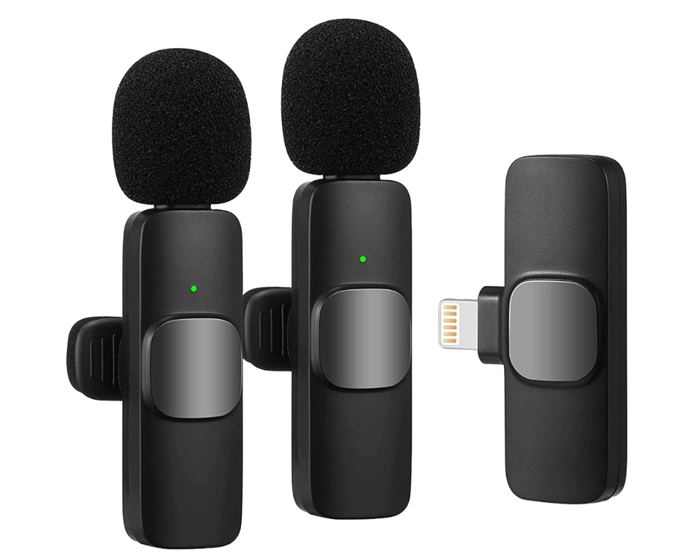 K9 Wireless Microphone for iPhone - 2 x Mini iOS Microphones