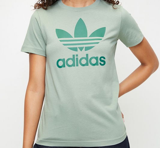 Trefoil Tee W - Silver Green