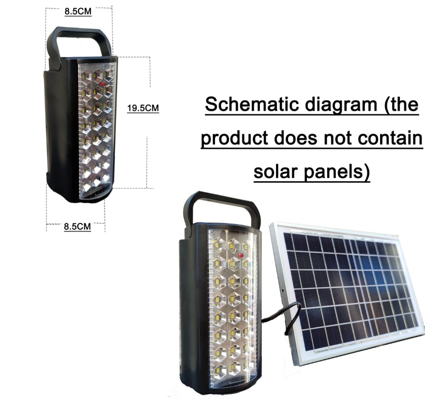 Rechargeable LED Emergency Light(Catering For USB Charging )-2 PCs