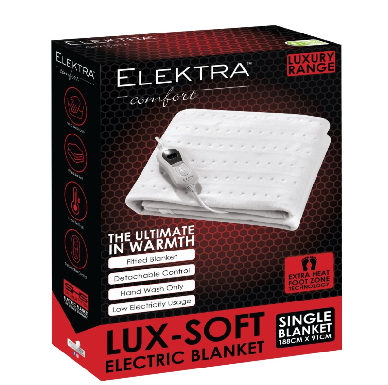 Elektra - Fitted Luxury Electric Blanket - Single