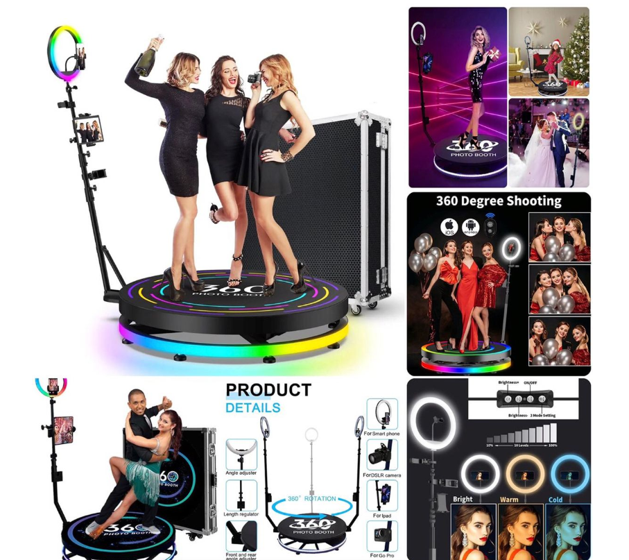 360 Photo Booth Machine with Remote Control- (68 cm)